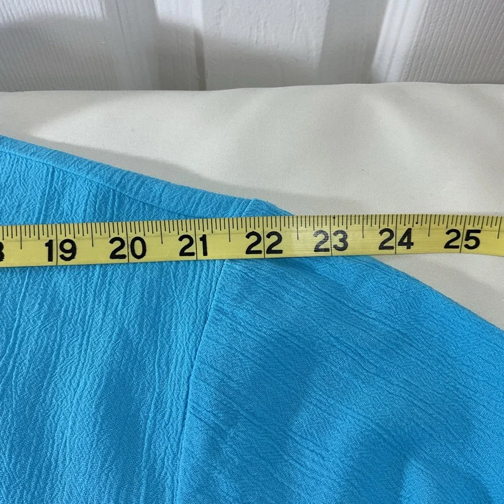 Woman Within Blue Tunic Top New classic comfort - Picture 5 of 9